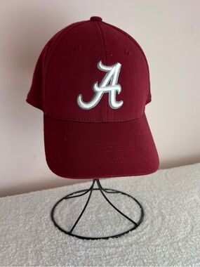 Crimson tide Baseball Cap with White Script A, one size fits all